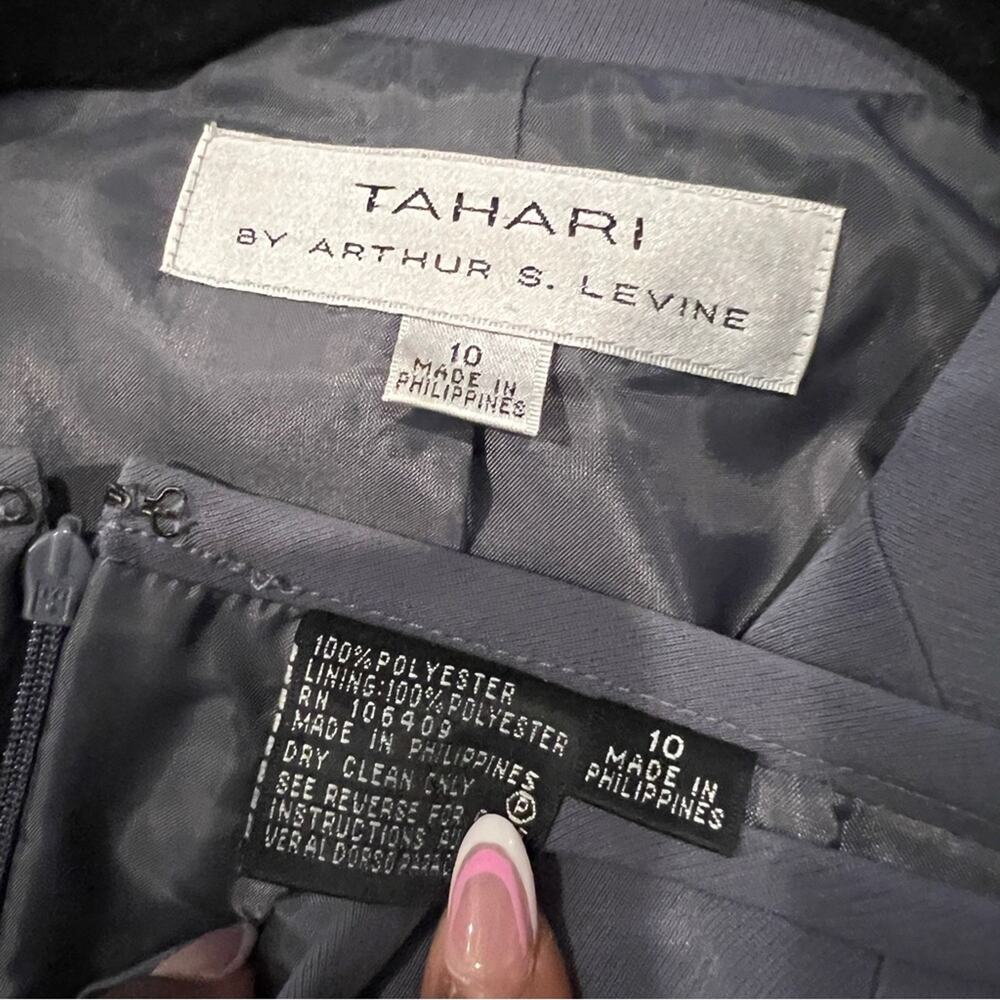 Tahari 2Piece Blazer Jacket Midi Skirt Set Size 10 - Picture 6 of 6